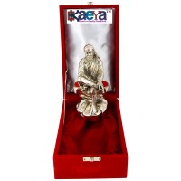 OkaeYa Aluminium Sai Baba Idol (18 cm x 10 cm x 9 cm, Silver)